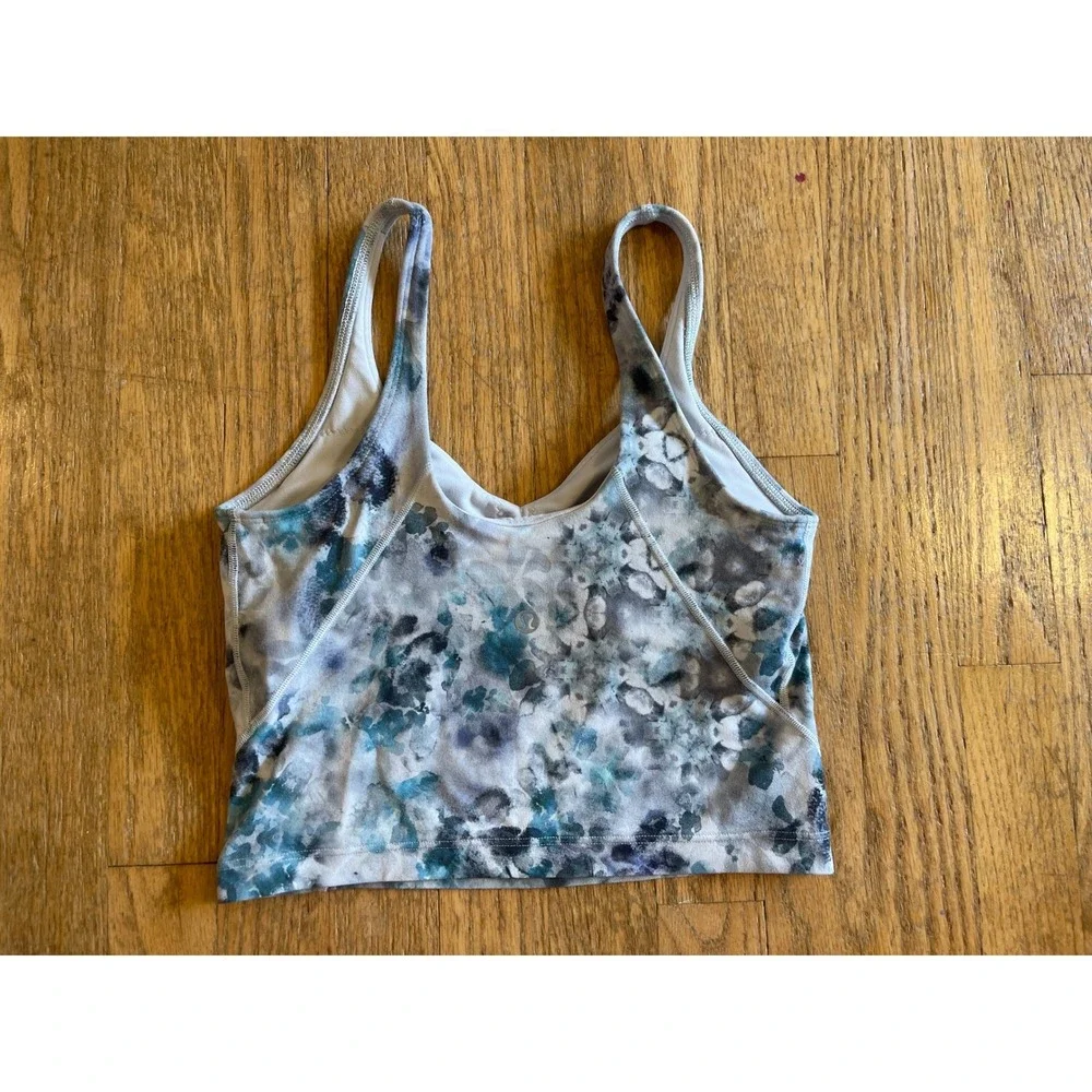 Lululemon Align Tank Kaleidofloral Multi‎ Size 4 Nulu Yoga Cropped Bra Gym
